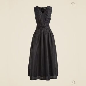 J. Crew Hyacinth V-neck dress in ramie